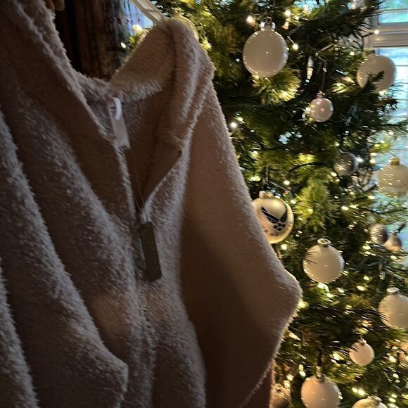 SKIMS COZY Knit Hoodie in Blush Plus size Zips Up 4X-5X fits 1X NWT Mocha Mousse - Picture 12 of 13